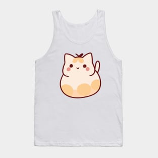 cute kawaii cat mochi Tank Top